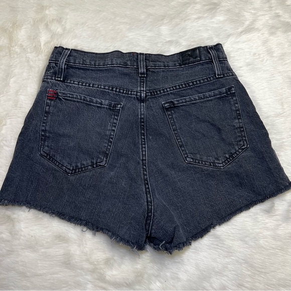 BDG faded black Mom hi-rise cutoff jean shorts - Picture 4 of 4